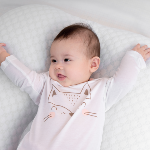 Bộ sơ sinh dài vải modal Animo I0122036 (0-24M,Trắng)