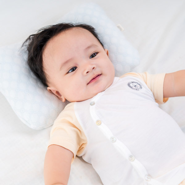 Bộ sơ sinh ngắn vải modal Animo I0122035 (0-24M,Vàng)