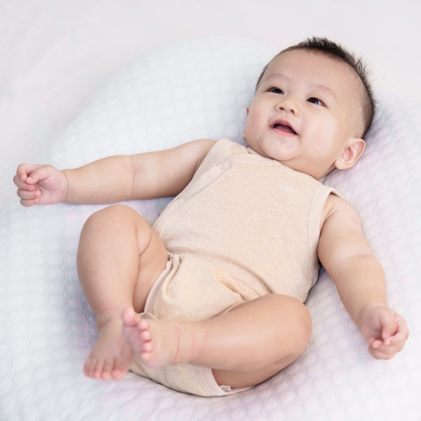 Bodysuit tính năng tam giác, vải lưới Animo I0322026 (0-12M,Beige,Giao mẫu ngẫu nhiên)