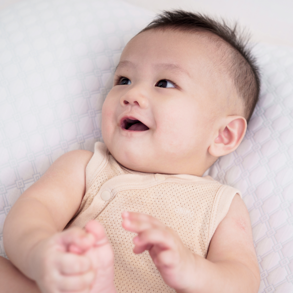 Bodysuit tính năng tam giác, vải lưới Animo I0322026 (0-12M,Beige,Giao mẫu ngẫu nhiên)