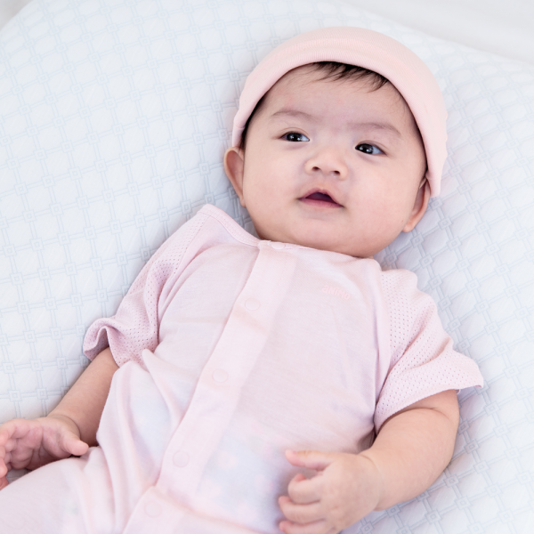 Bodysuit tính năng đùi, vải lưới Animo I0322030 (0-12M ,Hồng)