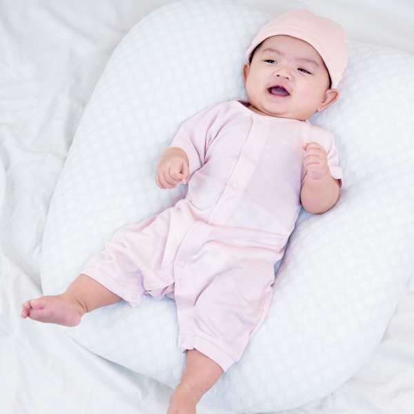 Bodysuit tính năng đùi, vải lưới Animo I0322030 (0-12M ,Hồng)