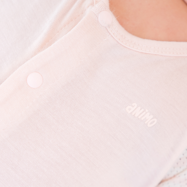 Bodysuit tính năng đùi, vải lưới Animo I0322033 (0-12M,Cam)