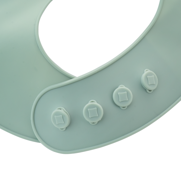 Yếm ăn dặm silicone Bebear (Xanh, BWF108)