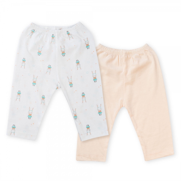 Cặp quần sơ sinh dài Animo NB422054 (NB-9M,Cam-trắng-Giao màu ngẫu nhiên)