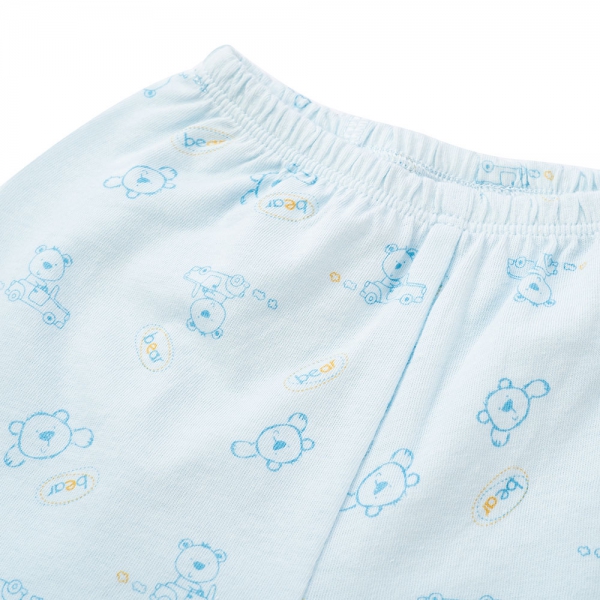 Cặp quần sơ sinh dài Animo NB422050 (NB-9M,xanh-trắng- Giao màu ngẫu nhiên)