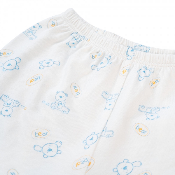 Cặp quần sơ sinh dài Animo NB422050 (NB-9M,xanh-trắng- Giao màu ngẫu nhiên)