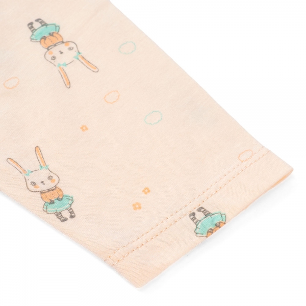 Cặp áo sơ sinh cài giữa tay dài Animo NB422053 (NB,Cam-trắng-Giao màu ngẫu nhiên)