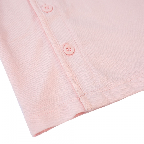 Cặp áo sơ sinh cài chéo tay ngắn Animo NB422051 (NB-9M, Hồng-trắng-Giao màu ngẫu nhiên)