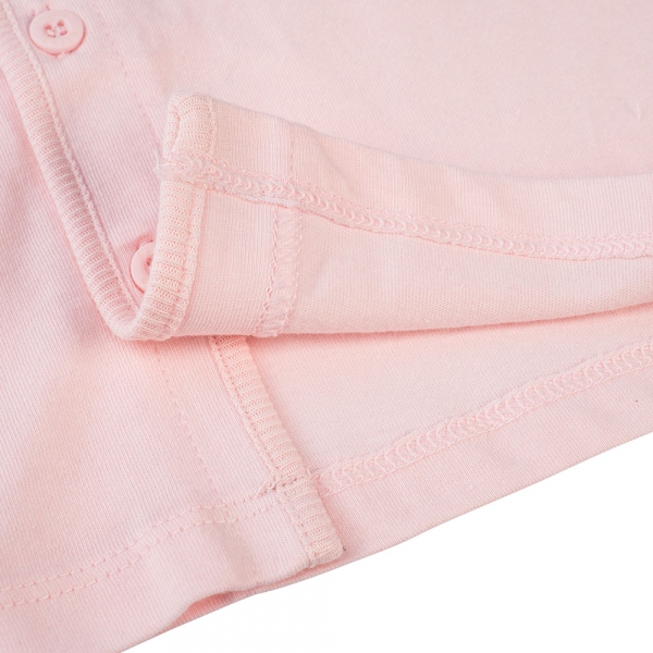 Cặp áo sơ sinh cài chéo tay ngắn Animo NB422051 (NB-9M, Hồng-trắng-Giao màu ngẫu nhiên)