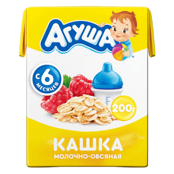 Sữa ngày yến mạch vị mâm xôi Agusha 200ml