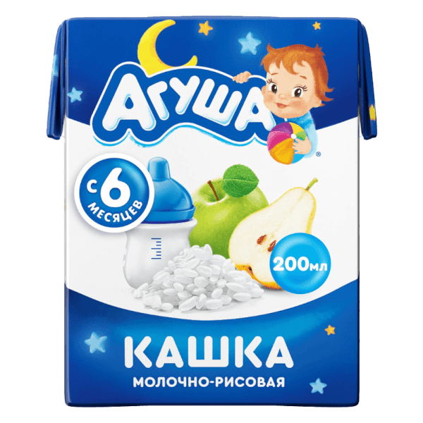 Sữa Đêm Gạo Sữa Vị Táo Và Lê Agusha 200ml