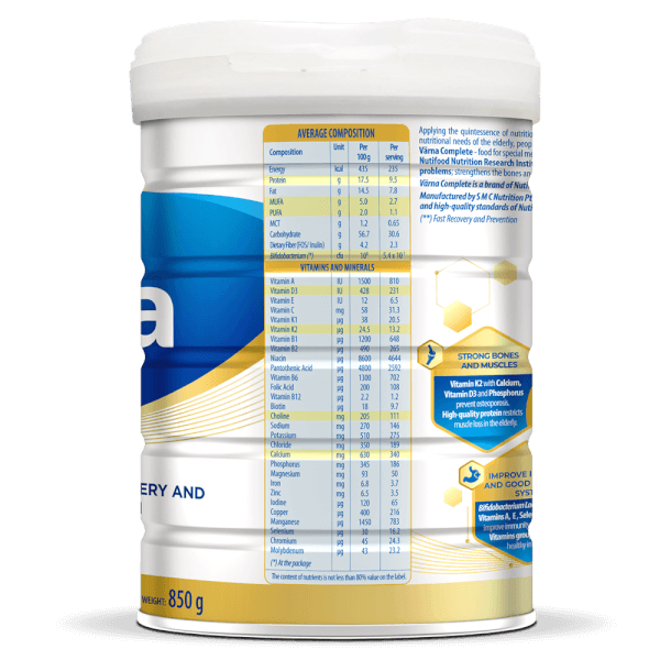 Combo 2 Sữa Nutifood Varna Complete 850g