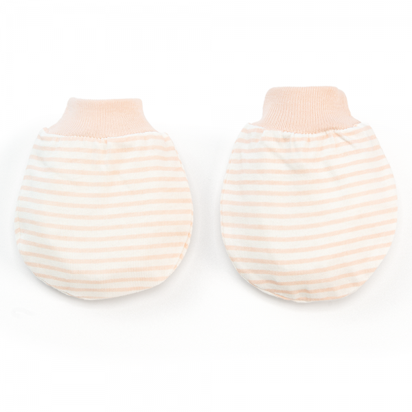 Bộ bao tay chân sơ sinh bo Animo BA1022041 (NB,Cam sọc)