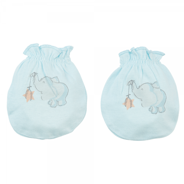 Bộ bao tay chân sơ sinh thun Animo HN522049 (NB,Xanh ngọc)