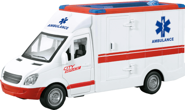 Xe cứu thương cao cấp có âm thanh và đèn RFD341541 (Trắng)