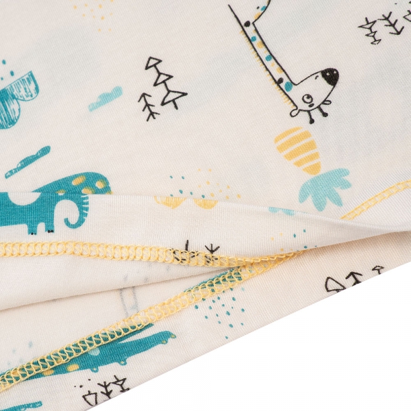 Bộ sơ sinh tính năng ngắn, vải modal BST Thiên Nga Animo BMC822074 (0-12M,Vàng)