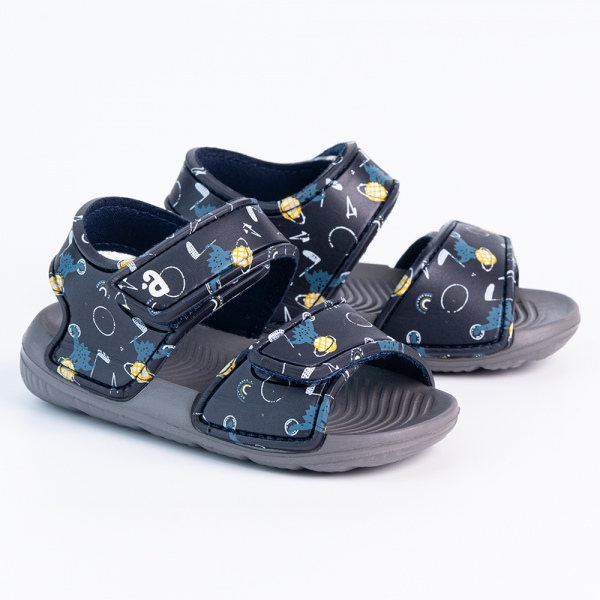 Sandal bé trai Animo A2207_JK049 (19-25,Xanh đen)