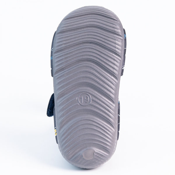 Sandal bé trai Animo A2207_JK049 (19-25,Xanh đen)