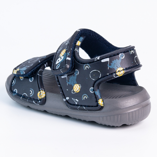 Sandal bé trai Animo A2207_JK049 (19-25,Xanh đen)