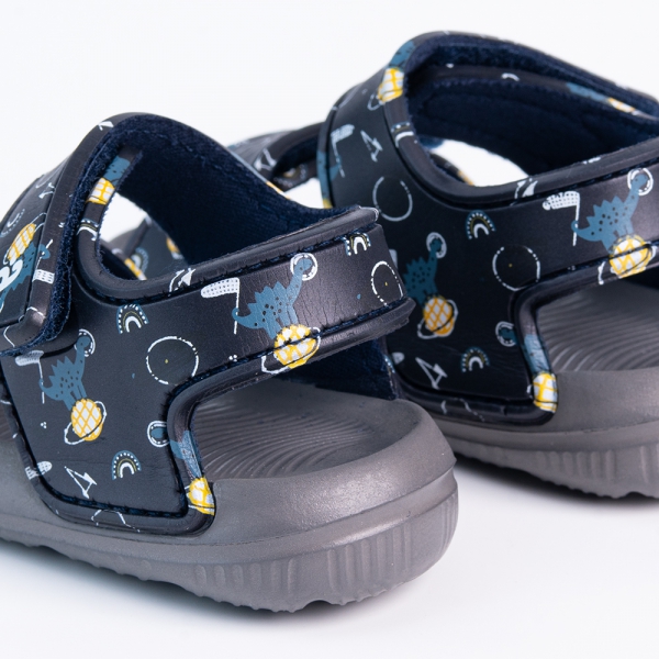 Sandal bé trai Animo A2207_JK049 (19-25,Xanh đen)