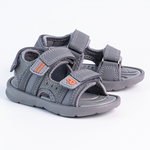 Sandal bé trai cao cấp Animo A2207_JK050 (19-25,Xám)
