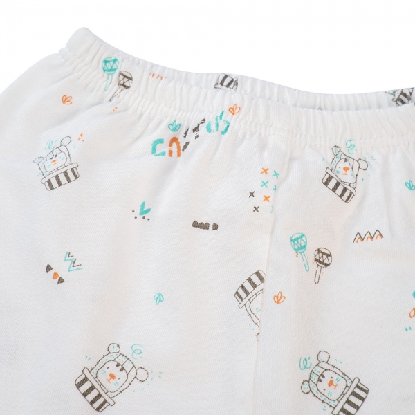 Cặp quần sơ sinh ngắn Animo NB422056 (NB-9M,Xanh ngọc-trắng-Giao màu ngẫu nhiên)