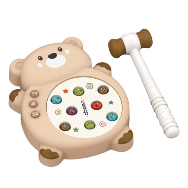 Bộ đập thú hình gấu kèm chức năng phát nhạc, kể chuyện JS056994 (Nâu)