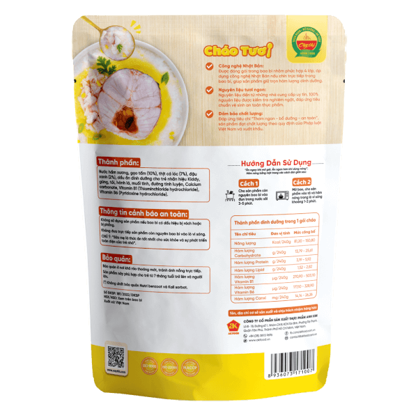 Cháo tươi cá lóc đậu xanh