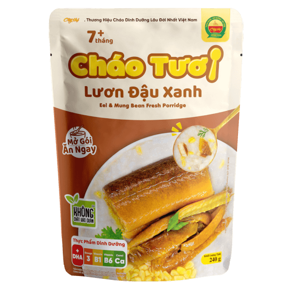 Cháo tươi lươn đậu xanh