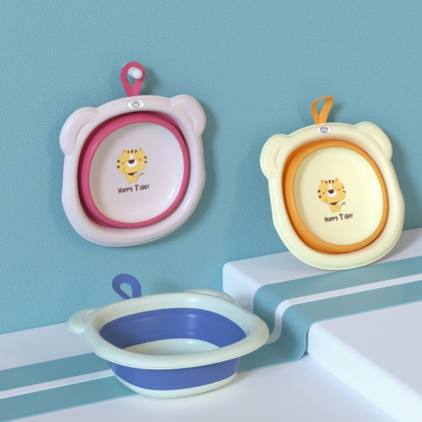 Chậu rửa mặt gấp gọn cho bé Animo (Hồng) (giao mẫu ngẫu nhiên)