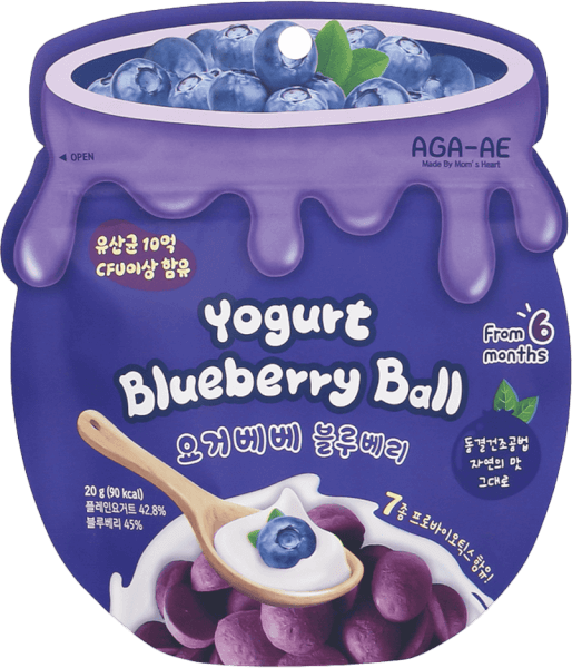 Snack sữa chua sấy khô AGA-AE vị việt quất (20g)