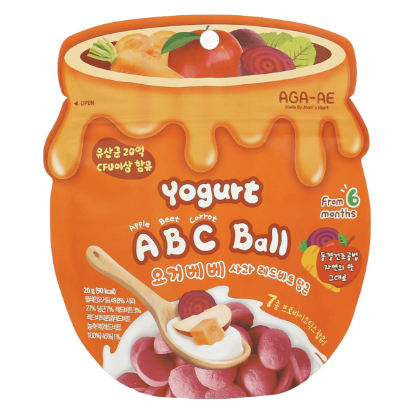 Snack sữa chua sấy khô AGA-AE vị táo, củ dền, cà rốt (20g)