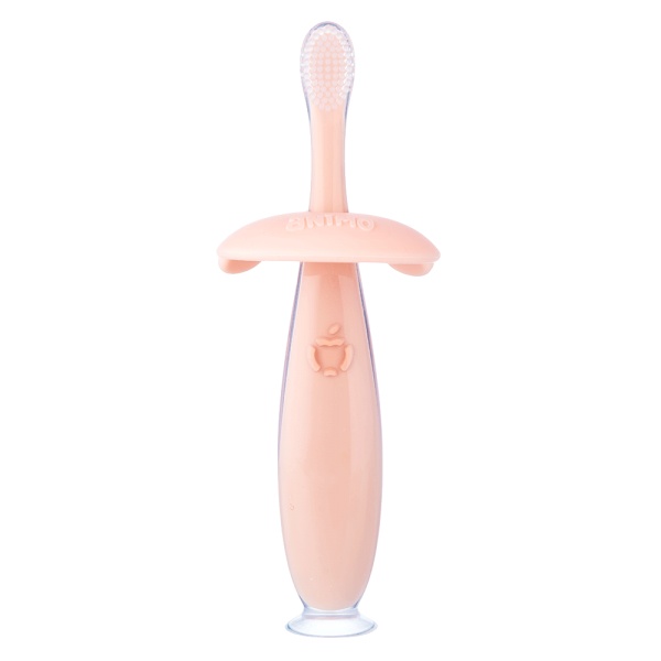 Bàn chải silicone chống hóc cho bé Animo (12M+, Hồng, GHtr2202)