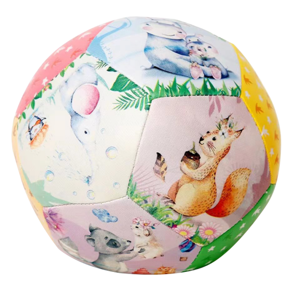 Bóng mềm tròn họa tiết hoạt hình cao cấp 15cm JS055736 Animo