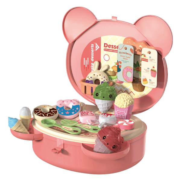 Túi xách nhập vai bán kem hình gấu ngộ ngĩnh 21pcs CY369198