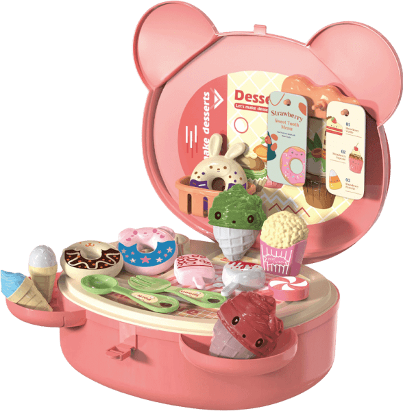 Túi xách nhập vai bán kem hình gấu ngộ ngĩnh 21pcs CY369198