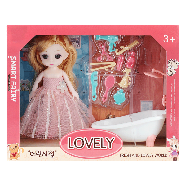 Bộ búp bê kèm bồn tắm và phụ kiện cho bé CY518970