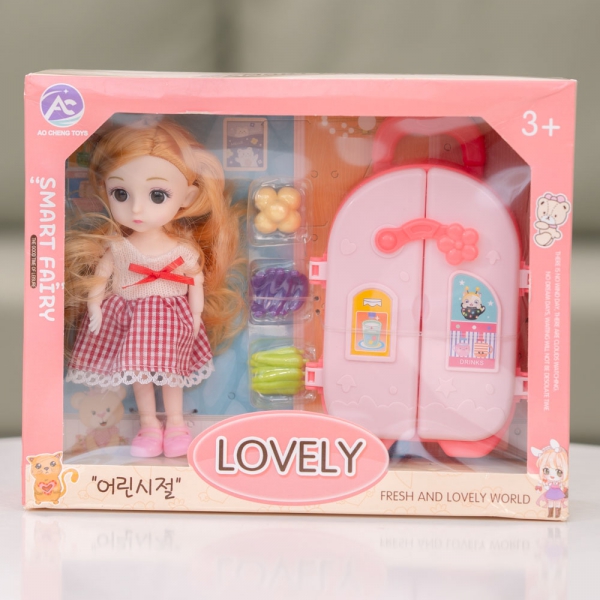 Bộ búp bê kèm tủ lạnh và phụ kiện cho bé CY518974