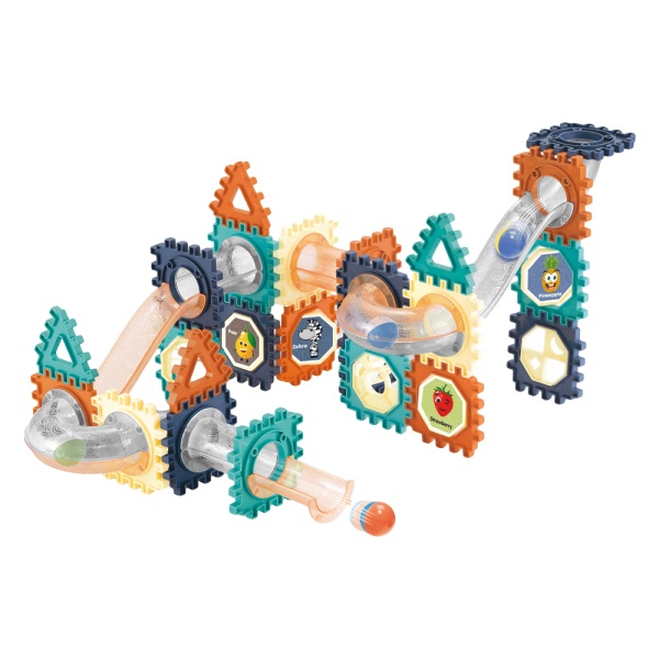 Bộ lắp ráp mô hình đường ống bóng lăn cho bé 66pcs CY325866