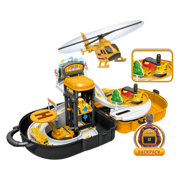 Balo lắp ráp bãi đậu xe kèm phương tiện giao thông cao cấp CY314302