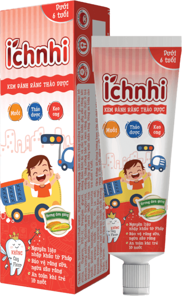 Ích Nhi Kem Đánh Răng Thảo dược hương Dưa gang