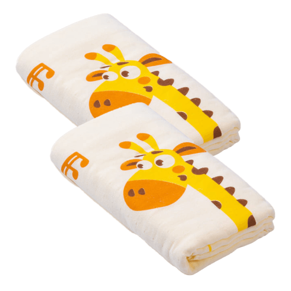 Combo 2 Khăn tắm trẻ em Cotton Animo BM9T (60x120cm,Vàng)