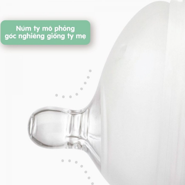 Vỉ 2 núm ty Olababy lỗ tròn (0-3M)