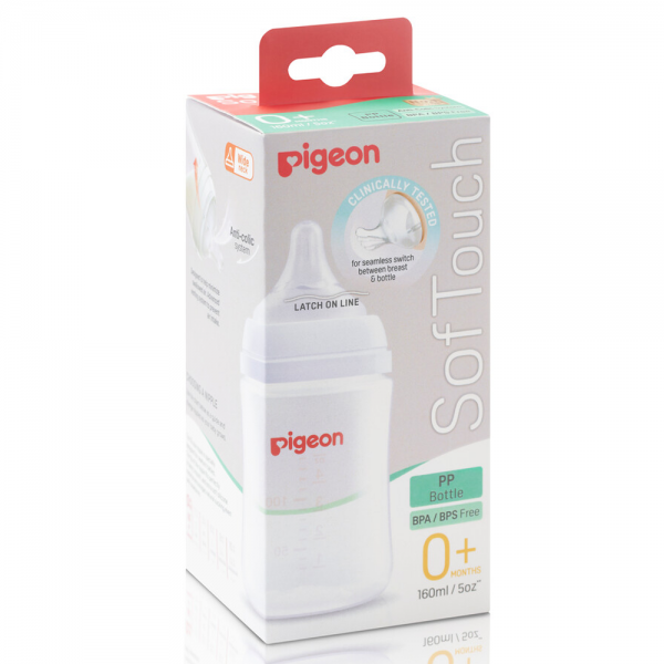 Bình sữa Pigeon Softouch PP Plus WN3 160 ml (SS)