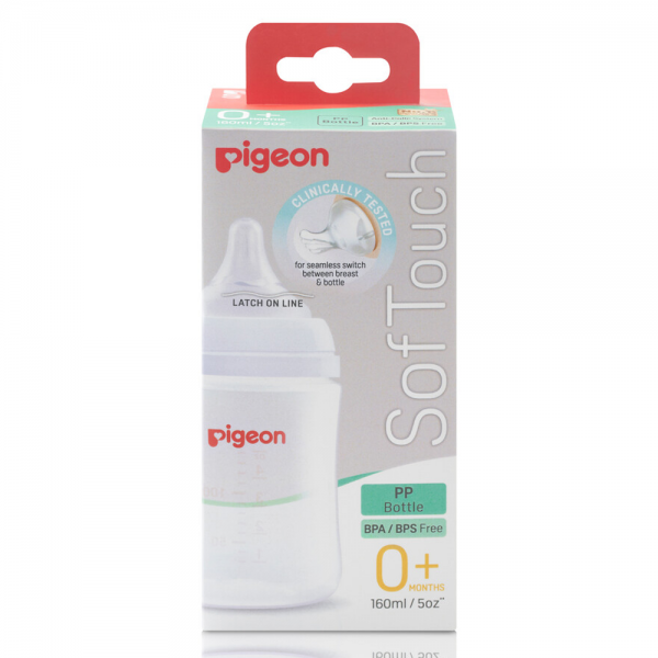 Bình sữa Pigeon Softouch PP Plus WN3 160 ml (SS)