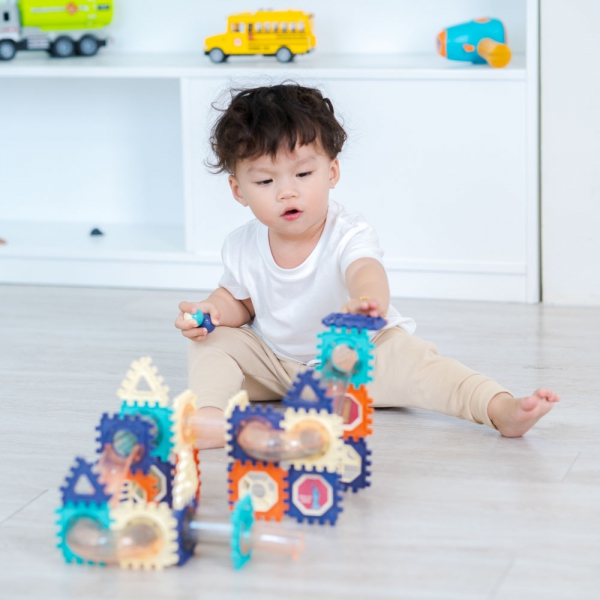 Bộ lắp ráp mô hình đường ống bóng lăn cho bé 66pcs CY325866