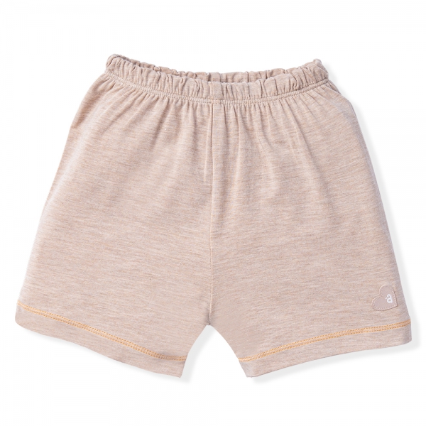 Bộ tính năng ngắn, vải sợi sồi BST Gấu nâu Animo BMC123106 (3-24M,Nâu nhạt)