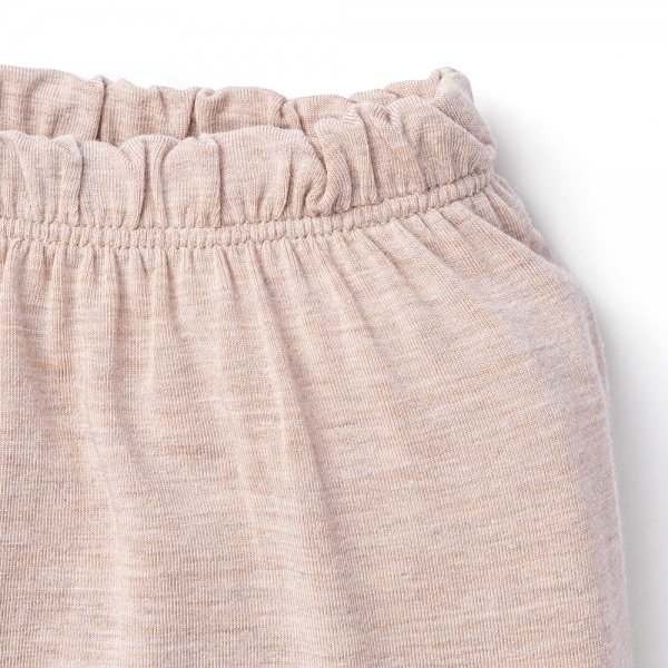 Bộ tính năng ngắn, vải sợi sồi BST Gấu nâu Animo BMC123106 (3-24M,Nâu nhạt)