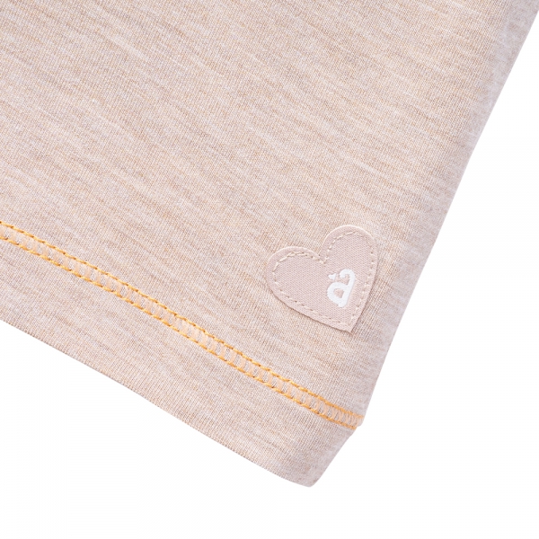 Bộ tính năng ngắn, vải sợi sồi BST Gấu nâu Animo BMC123106 (3-24M,Nâu nhạt)